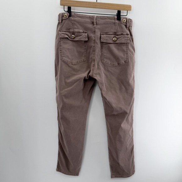 Pistola Mara Straight Leg Capri Utility Pants in Mauve Purple Size 29 - Picture 3 of 8